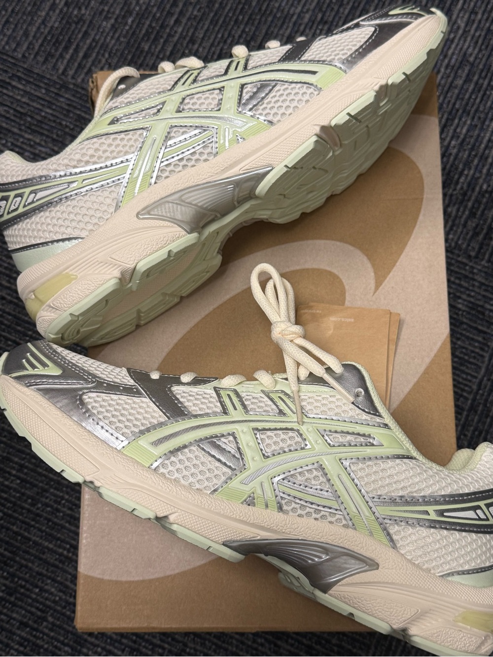 Asics Gel-1130 Silver Pack Pink -  Light GreenRunning Sneakers